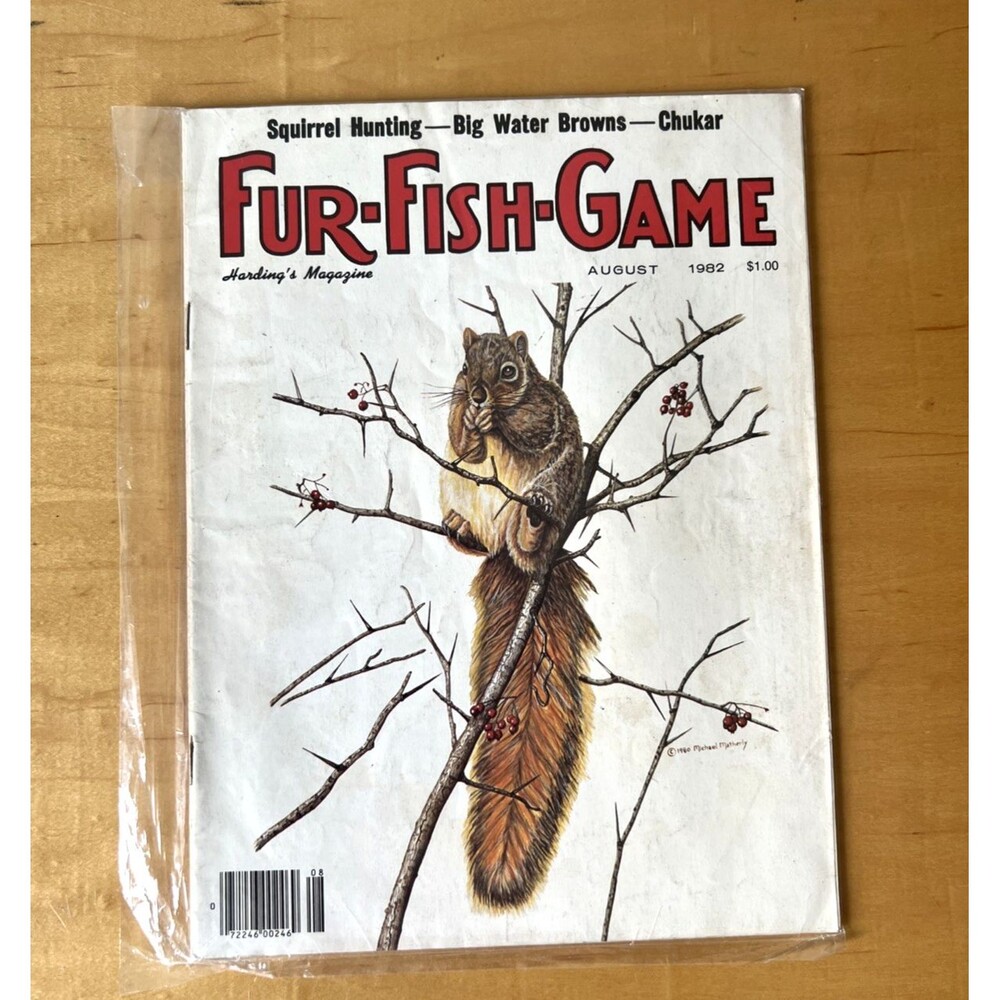 FUR-FISH-GAME Harding's Magazine AUGUST 1982 Squirrel Hunting
